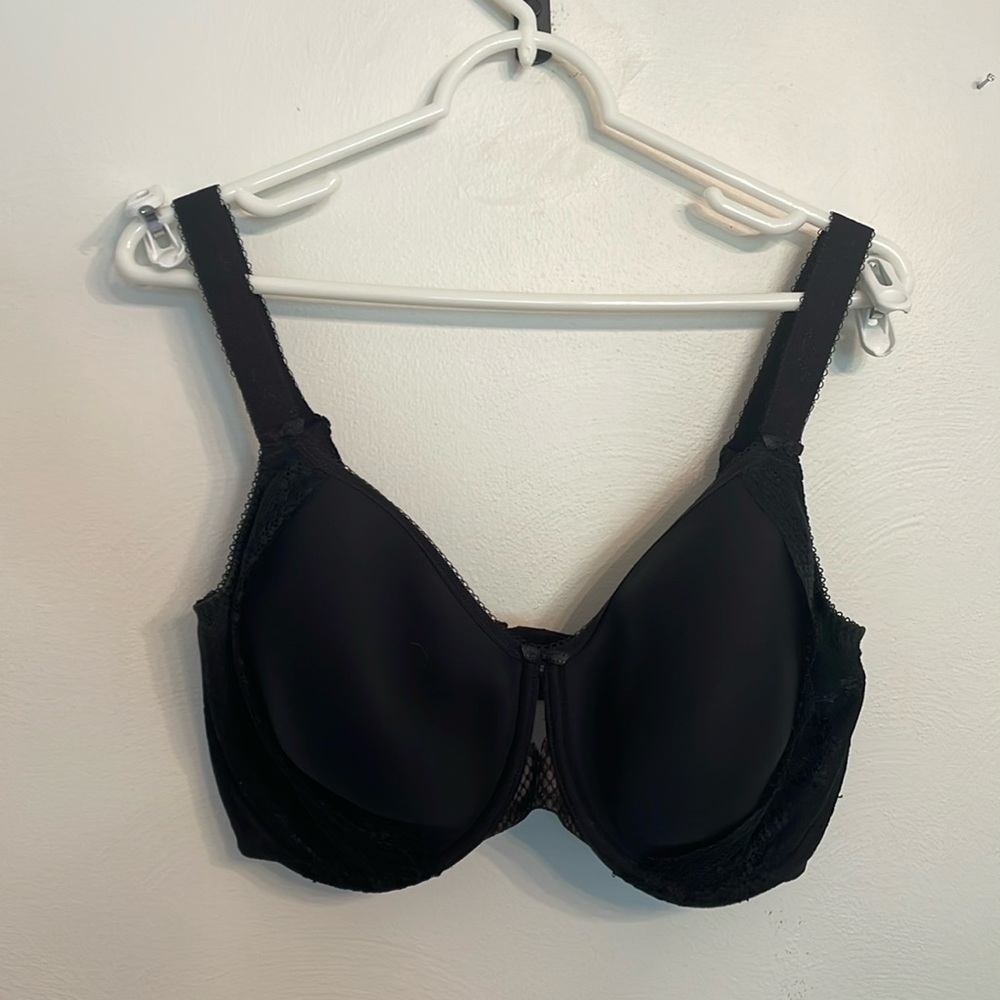 Elomi Charley Spacer T-Shirt Bra: Black NWOT